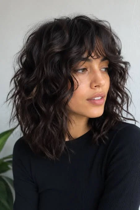 2A hair receiving lightweight moisture focused on the mid lengths and ends