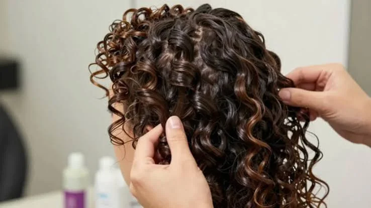 2A hair weekly routine showing clean roots defined waves and lightweight styling