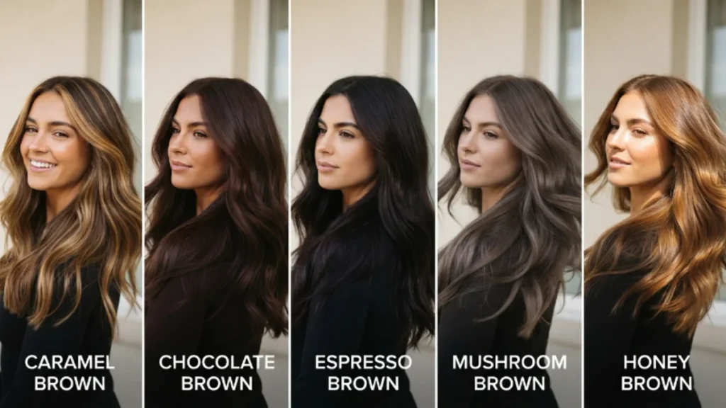 Brunette and Brown hair color ideas