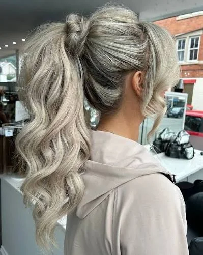 Hairstyles for long hair featuring a classic long ponytail for a clean practical style
