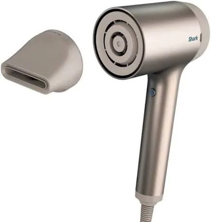 Shark hair dryer HyperAIR with high velocity airflow body and smoothing attachments