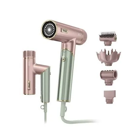 Shark hair dryer SpeedStyle Pro Flex with folding handle, diffuser, brush and concentrator attachments